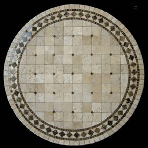 Natural mosaic stone tables