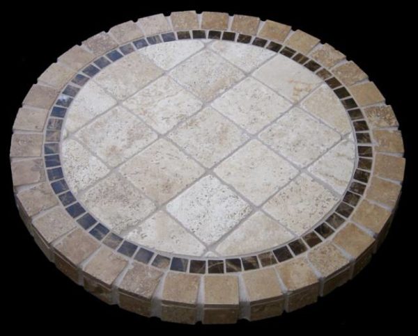 Travertine Mosaic Tables