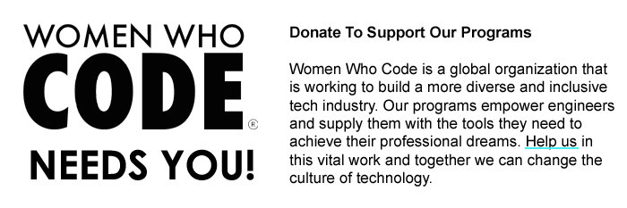Donate to Women Who Code
